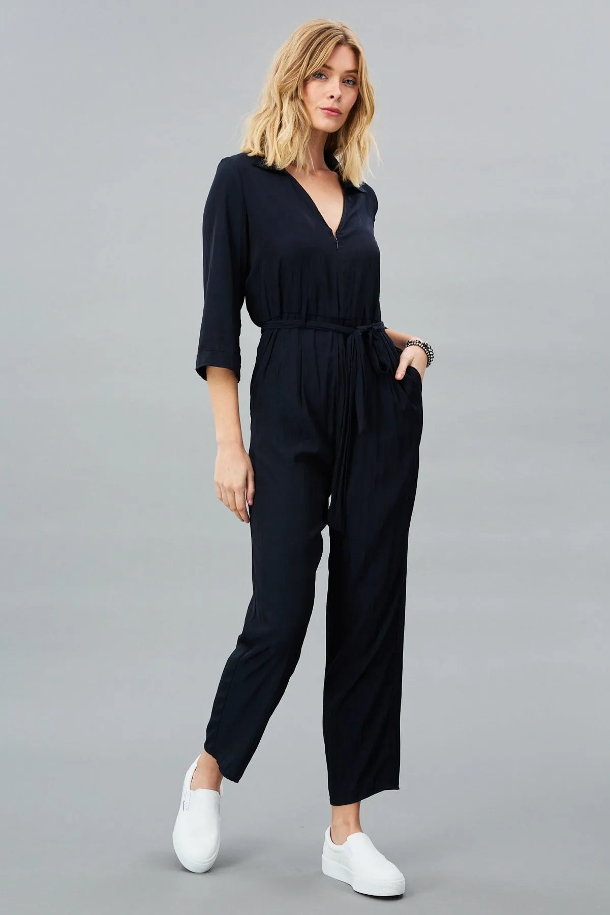 Zip Front Jumpsuit